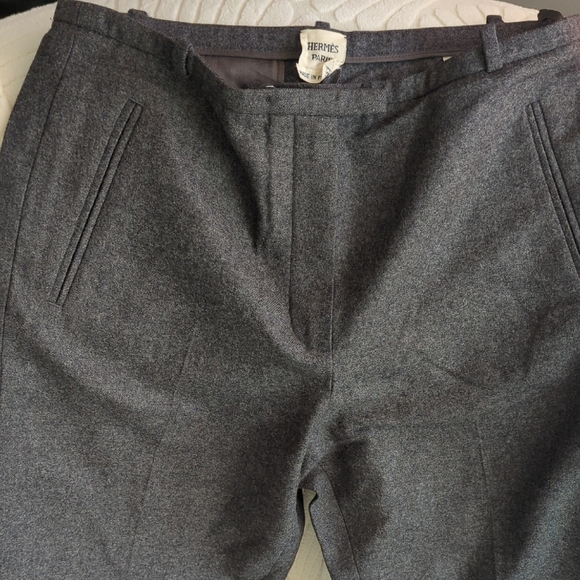 Hermès Gray Wool Pants - Picture 2 of 15